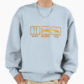 Eat Sleep Ride Barrel Sweatshirt - Unique Graphic Unisex - T-Shirt, Sweatshirt, Hoodie