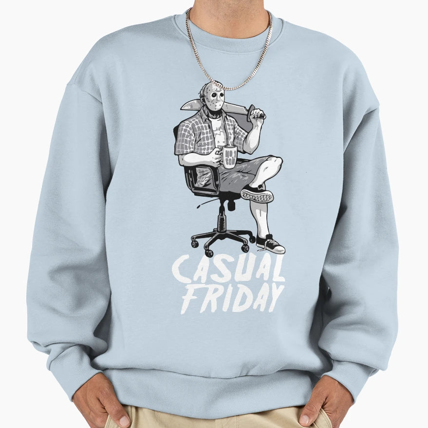 Casual Friday Jason Voorhees Sweatshirt - Streetwear Style for Adults - T-Shirt, Sweatshirt, Hoodie