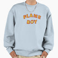 Flame Fire Text Sweatshirt - Trendy Graphic Unisex - T-Shirt, Sweatshirt, Hoodie
