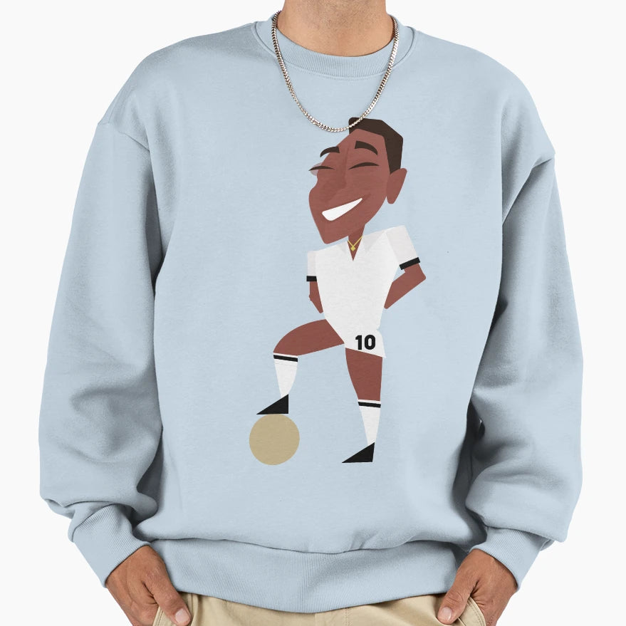 Pel Brazil Santos Football Soccer Sweatshirt - Aesthetic Graphic Unisex - T-Shirt, Sweatshirt, Hoodie