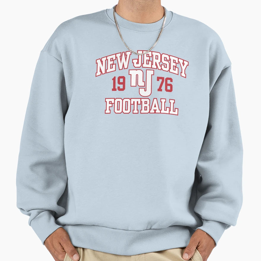 New Jersey Football Sweatshirt - Graphic Print Men Women - T-Shirt, Sweatshirt, Hoodie