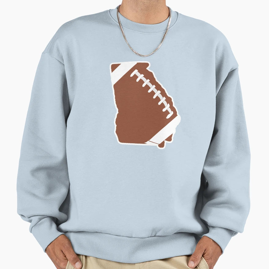 Football Georgia Fun Football Lover Sweatshirt - Graphic Print Men Women - T-Shirt, Sweatshirt, Hoodie