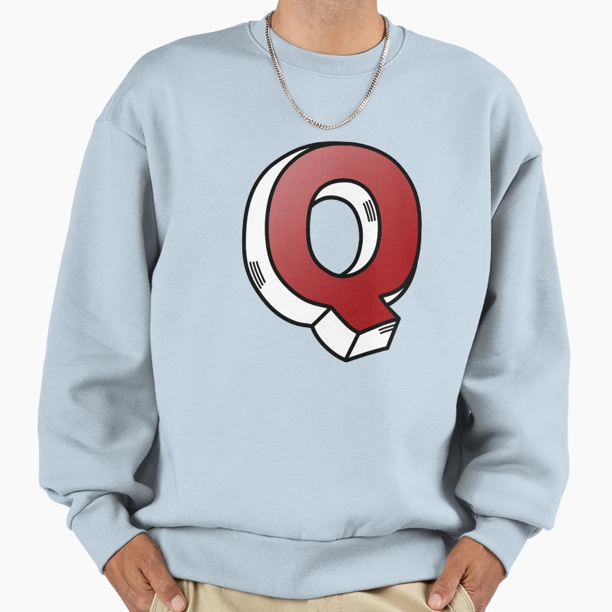 Letter Q Sweatshirt - Fun Novelty Design Unisex - T-Shirt, Sweatshirt, Hoodie