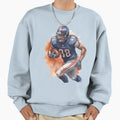 American Football Player Sweatshirt - Custom Art Print Men Women - T-Shirt, Sweatshirt, Hoodie