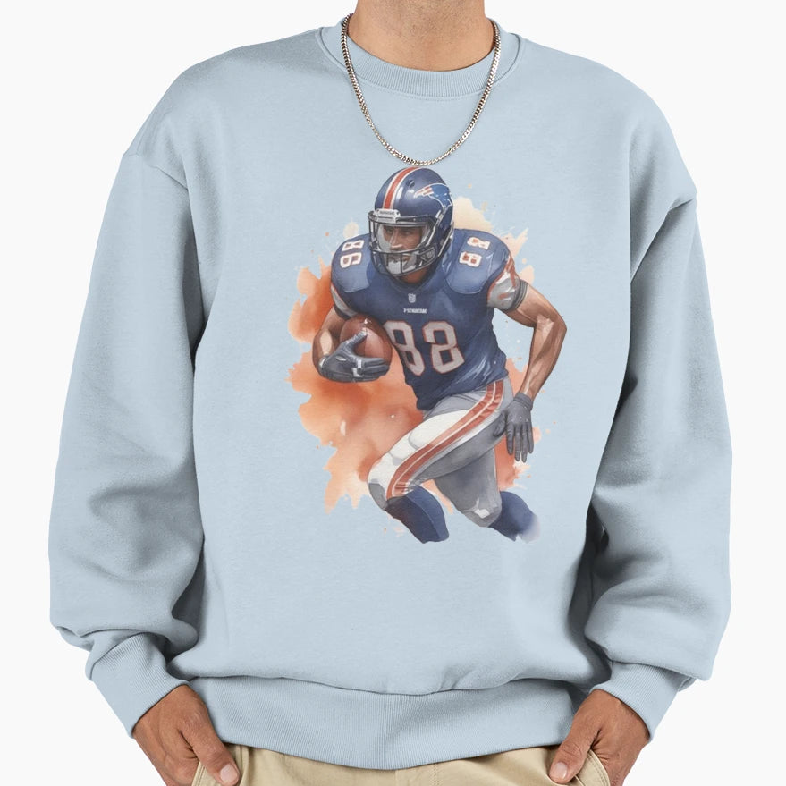 American Football Player Sweatshirt - Custom Art Print Men Women - T-Shirt, Sweatshirt, Hoodie
