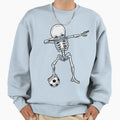 Dabbing Skeleton Soccer Halloween T-Shirt - Aesthetic Graphic Unisex - T-Shirt, Sweatshirt, Hoodie