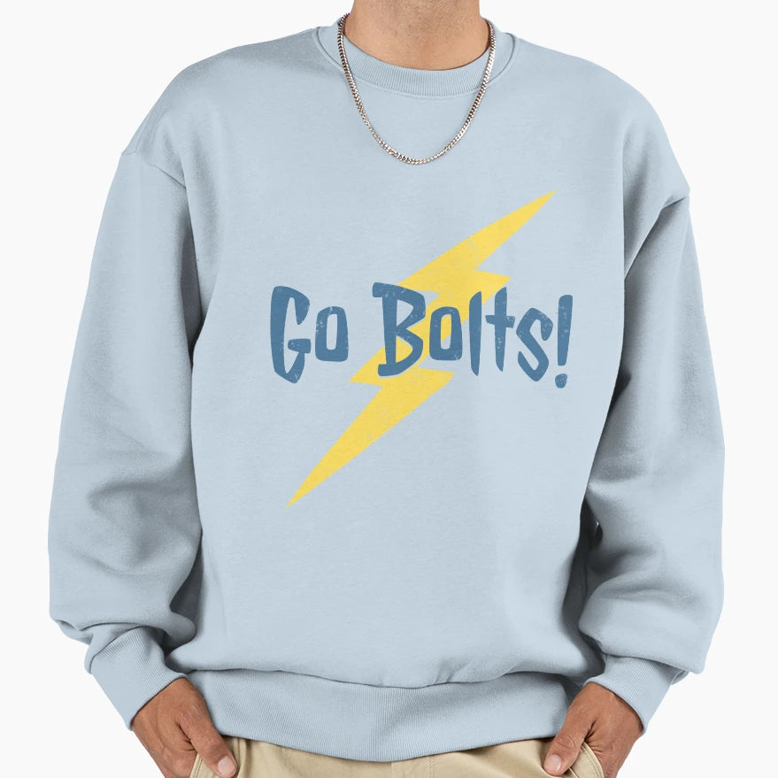 Go Bolts Sweatshirt - Minimalist Print Men Women - T-Shirt, Sweatshirt, Hoodie
