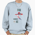 Fan Croatia Football Number One Sweatshirt - Aesthetic Graphic Unisex - T-Shirt, Sweatshirt, Hoodie