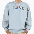 Ku Jayhawk Love Sweatshirt - Graphic Print Men Women - T-Shirt, Sweatshirt, Hoodie