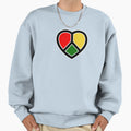 Rasta Heart Sweatshirt - Trendy Graphic Unisex - T-Shirt, Sweatshirt, Hoodie