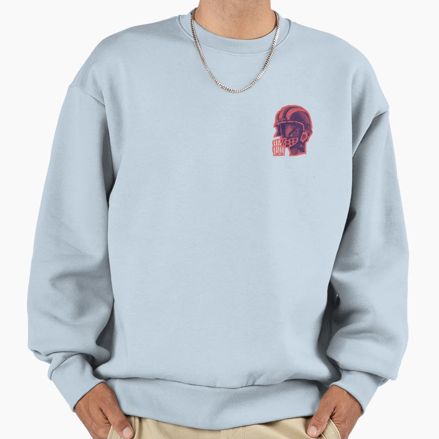 Helmet American Football Sweatshirt - Novelty Apparel for Adults - T-Shirt, Sweatshirt, Hoodie