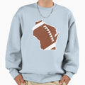 Football Wisconsin Fun Football Sweatshirt - Custom Art Print Men Women - T-Shirt, Sweatshirt, Hoodie
