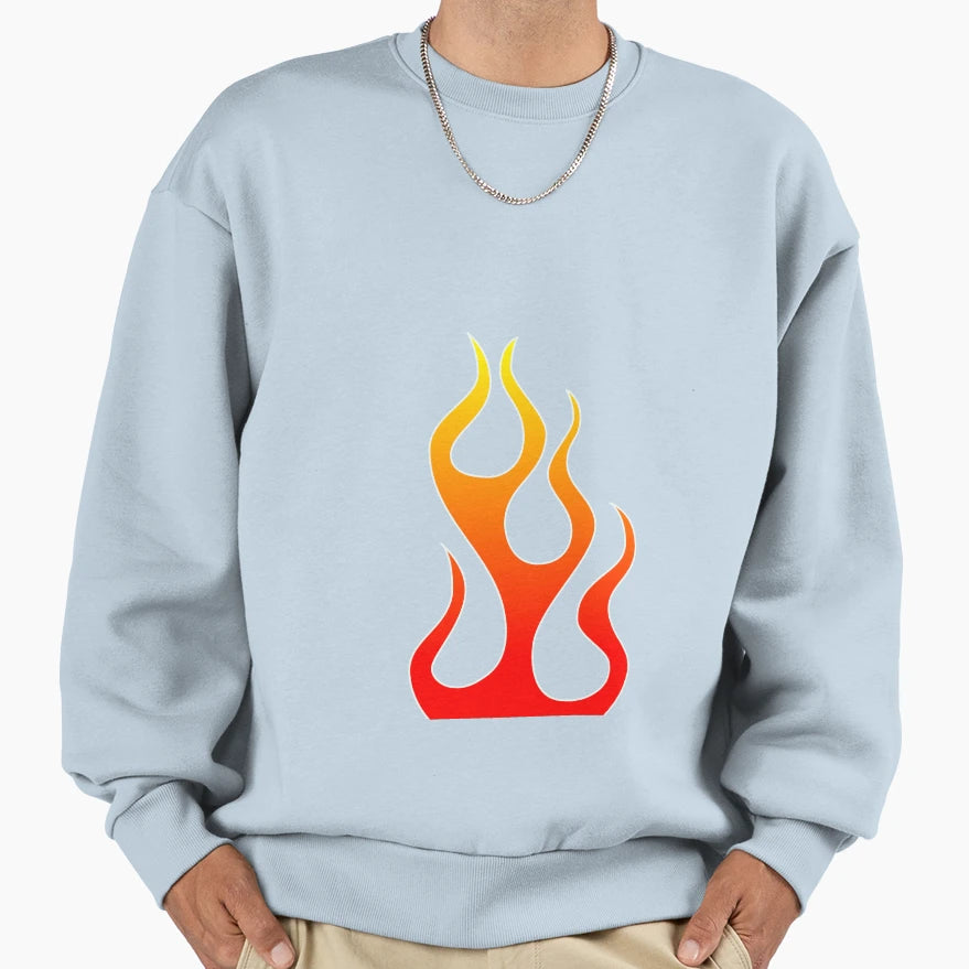 Hot Rod Flames Sweatshirt - Casual Everyday Wear Men Women - T-Shirt, Sweatshirt, Hoodie