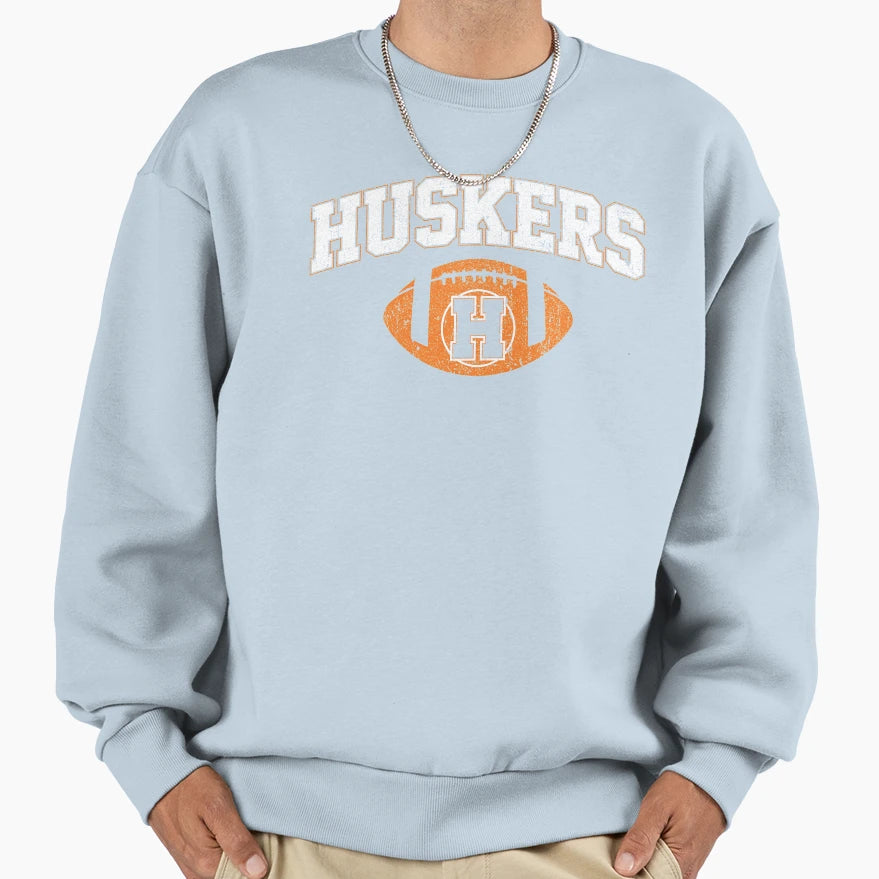 Haddonfield Huskers Football Sweatshirt - Casual Everyday Wear for Adults - T-Shirt, Sweatshirt, Hoodie