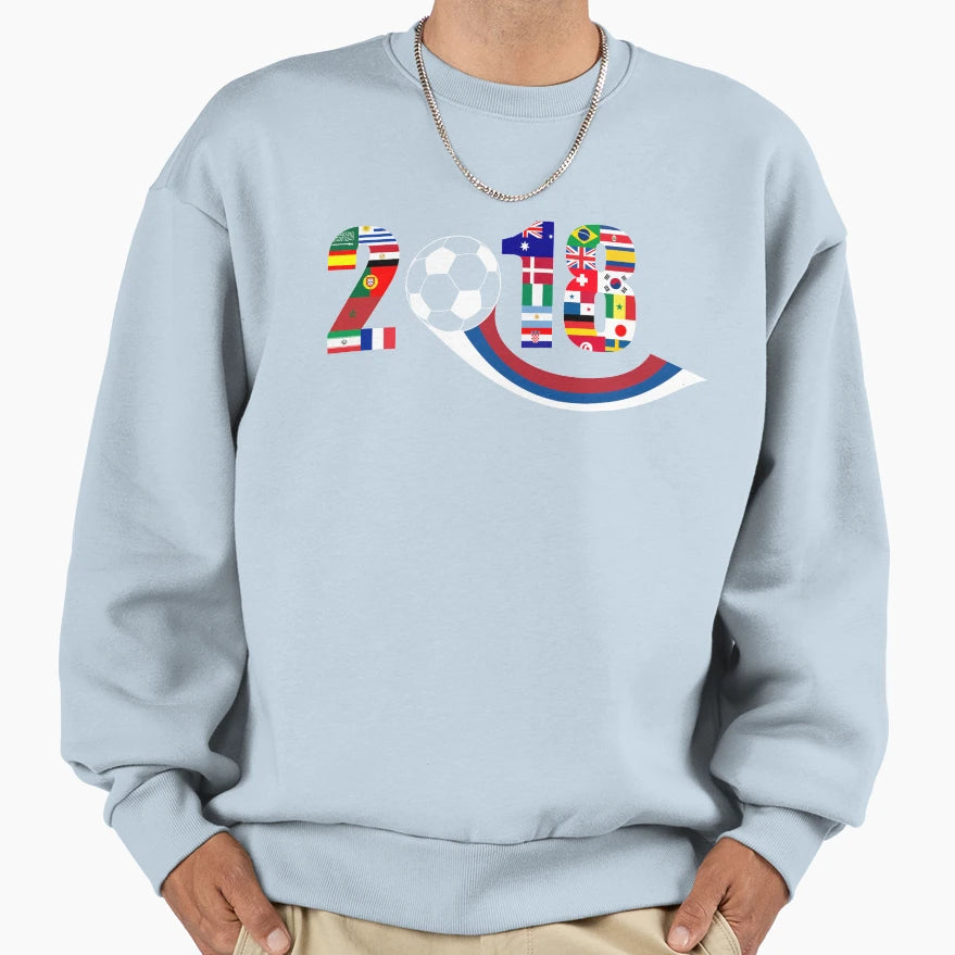 2018 Football World Cup 2018 Sweatshirt - Unique Graphic for Adults - T-Shirt, Sweatshirt, Hoodie