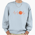 Basketball Heartbeat Bball Gift T-Shirt - Novelty Apparel Unisex - T-Shirt, Sweatshirt, Hoodie