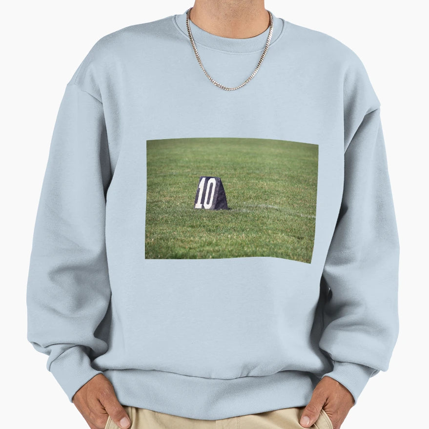 American Football 10 Yard Line Sweatshirt - Aesthetic Graphic for Adults - T-Shirt, Sweatshirt, Hoodie