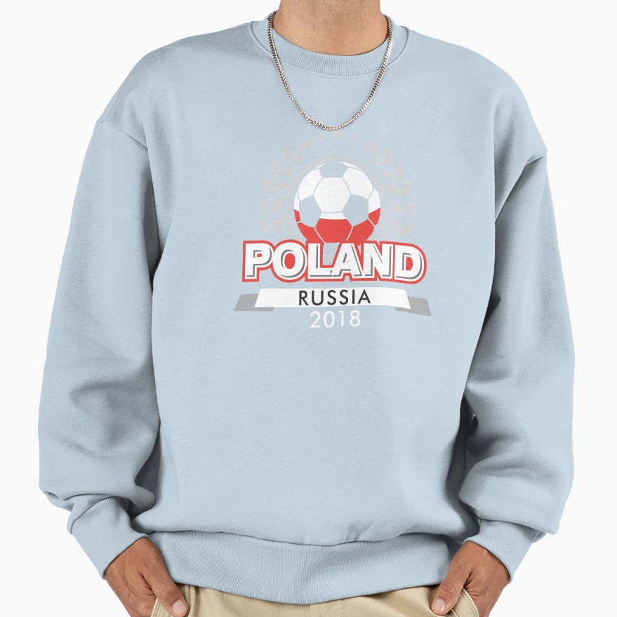Poland Soccer Team Football World Sweatshirt - Novelty Apparel Unisex - T-Shirt, Sweatshirt, Hoodie
