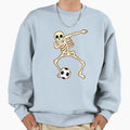 Dabbing Football Skeleton Halloween Sweatshirt - Novelty Apparel Unisex - T-Shirt, Sweatshirt, Hoodie