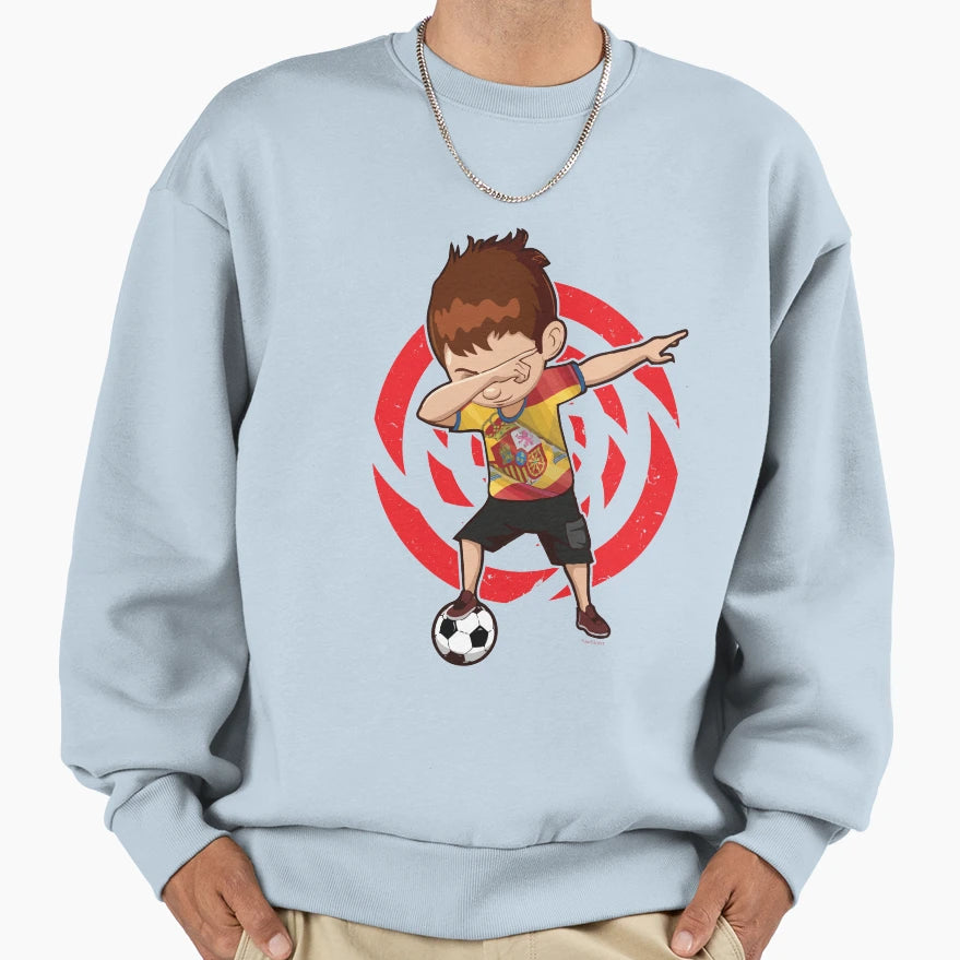 Football Soccer Dab Spain Sweatshirt - Unique Graphic Unisex - T-Shirt, Sweatshirt, Hoodie