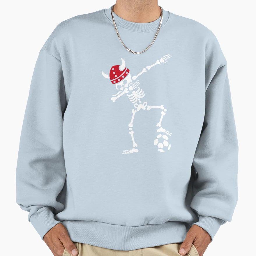 Denmark Dab Dabbing Skeleton Sweatshirt - Casual Everyday Wear Men Women - T-Shirt, Sweatshirt, Hoodie