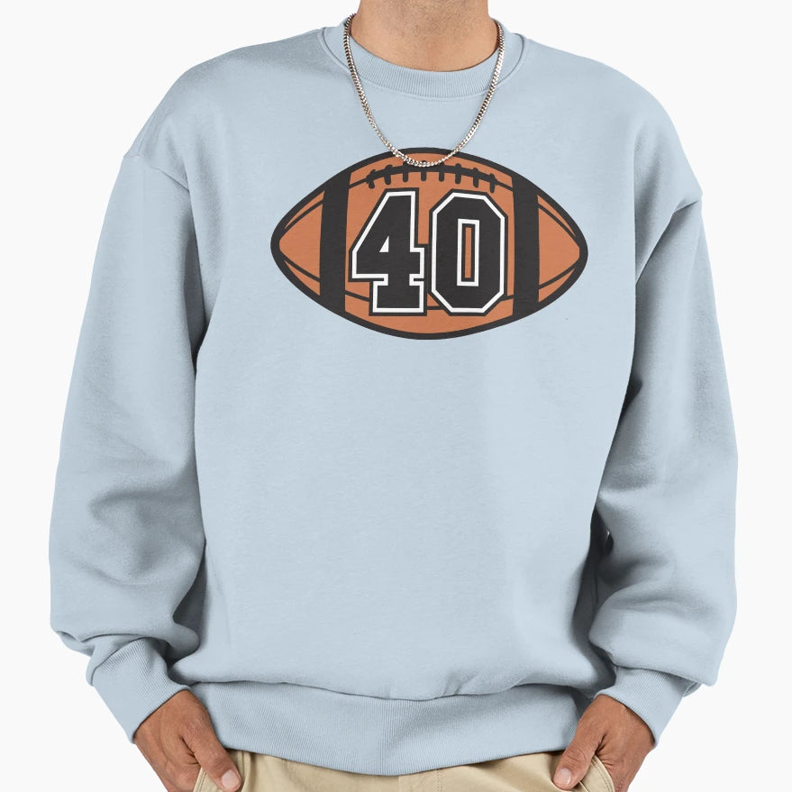 Football 40 Sweatshirt - Minimalist Print Unisex - T-Shirt, Sweatshirt, Hoodie