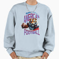 Tiger Playing American Football Sweatshirt - Graphic Print for Adults - T-Shirt, Sweatshirt, Hoodie
