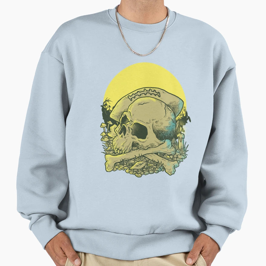Skull Cross Sweatshirt - Novelty Apparel for Adults - T-Shirt, Sweatshirt, Hoodie