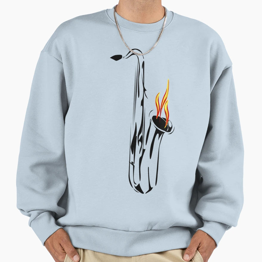 Music Sweatshirt - Minimalist Print for Adults - T-Shirt, Sweatshirt, Hoodie