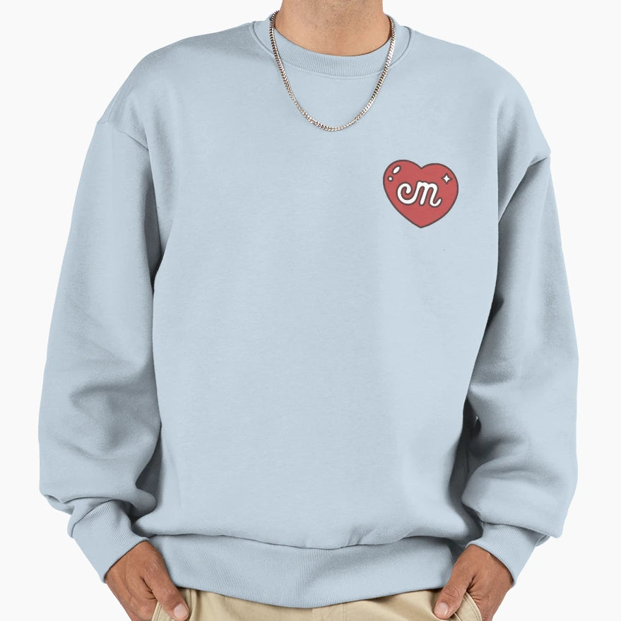 Heart M Sweatshirt - Trendy Graphic Unisex - T-Shirt, Sweatshirt, Hoodie