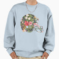 Tropical Floral Football Helmet Sweatshirt - Casual Everyday Wear Unisex - T-Shirt, Sweatshirt, Hoodie