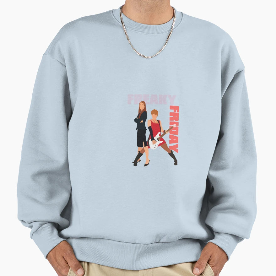 Lindsay Lohan Freaky Friday Sweatshirt - Minimalist Print Men Women - T-Shirt, Sweatshirt, Hoodie
