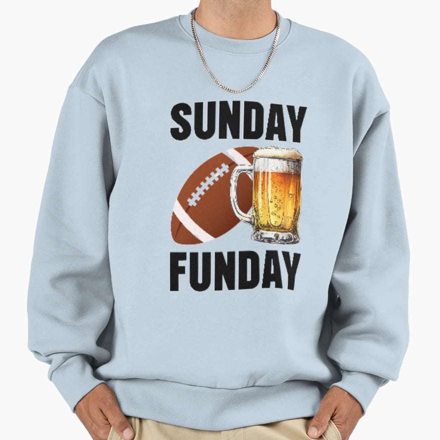 Sunday Funday Sweatshirt - Novelty Apparel Men Women - T-Shirt, Sweatshirt, Hoodie