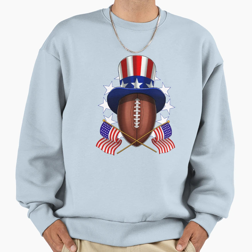 American Football 4Th July Sweatshirt - Unique Graphic Unisex - T-Shirt, Sweatshirt, Hoodie