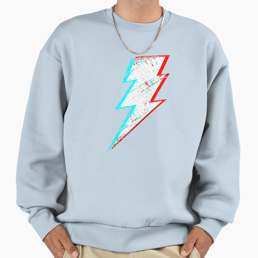 Lightning Bolt Sweatshirt - Aesthetic Graphic for Adults - T-Shirt, Sweatshirt, Hoodie