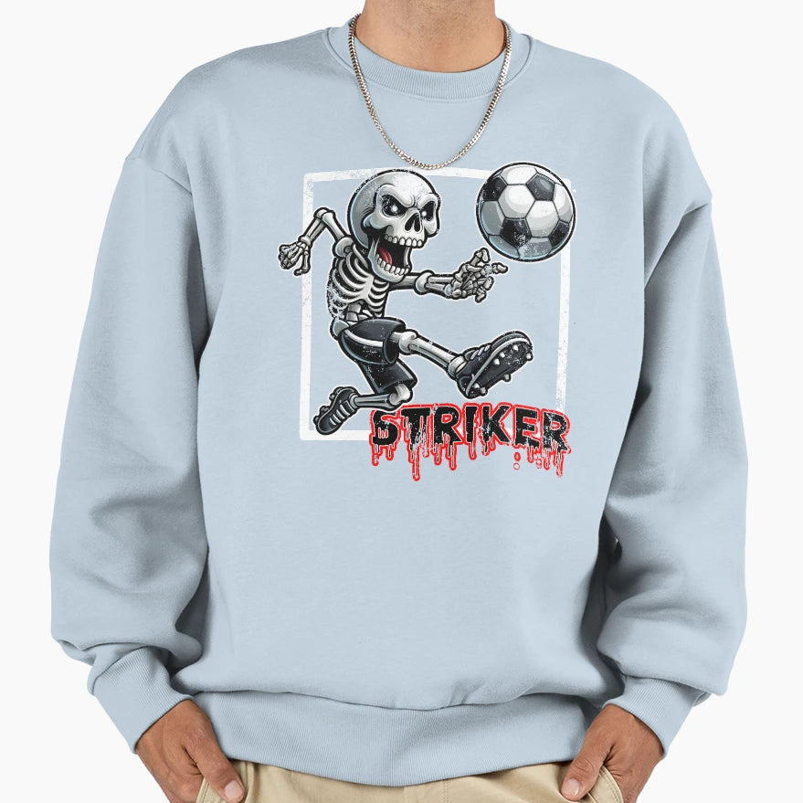 Soccer Striker Sweatshirt - Graphic Print for Adults - T-Shirt, Sweatshirt, Hoodie