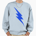 Blue Lightning Bolt Sweatshirt - Fun Novelty Design Men Women - T-Shirt, Sweatshirt, Hoodie