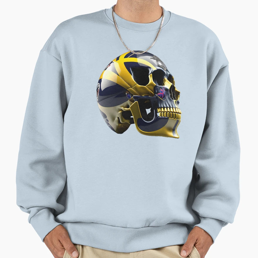 Basketball Skull Sweatshirt - Custom Art Print Unisex - T-Shirt, Sweatshirt, Hoodie