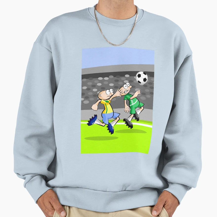 Two Players Soccer Pelean Ball Sweatshirt - Graphic Print for Adults - T-Shirt, Sweatshirt, Hoodie