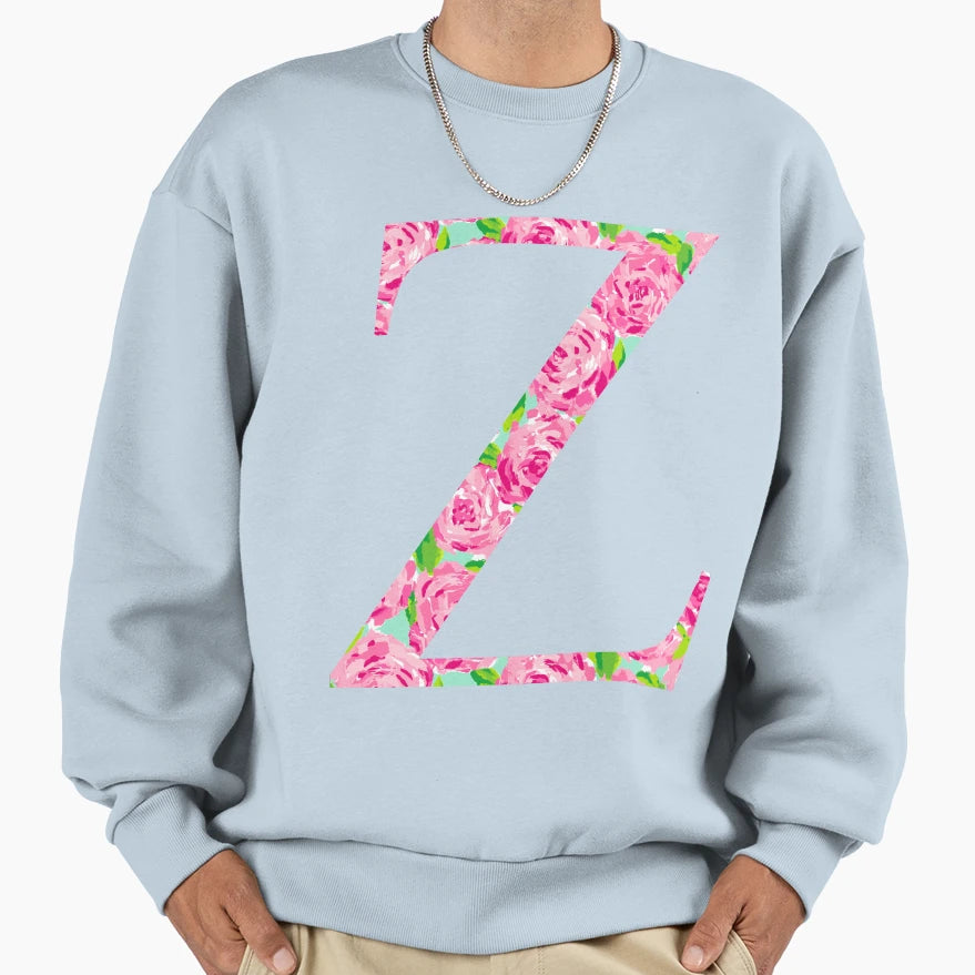 Rose Zeta Z Sweatshirt - Casual Everyday Wear for Adults - T-Shirt, Sweatshirt, Hoodie