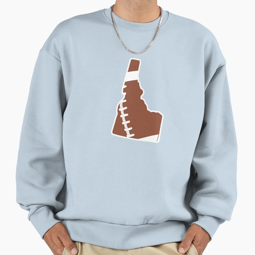 Football Idaho Fun Football Lover Gift Sweatshirt - Minimalist Print Unisex - T-Shirt, Sweatshirt, Hoodie