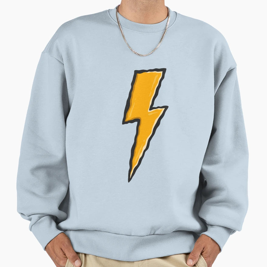 Yellow Lightning Sweatshirt - Custom Art Print Unisex - T-Shirt, Sweatshirt, Hoodie