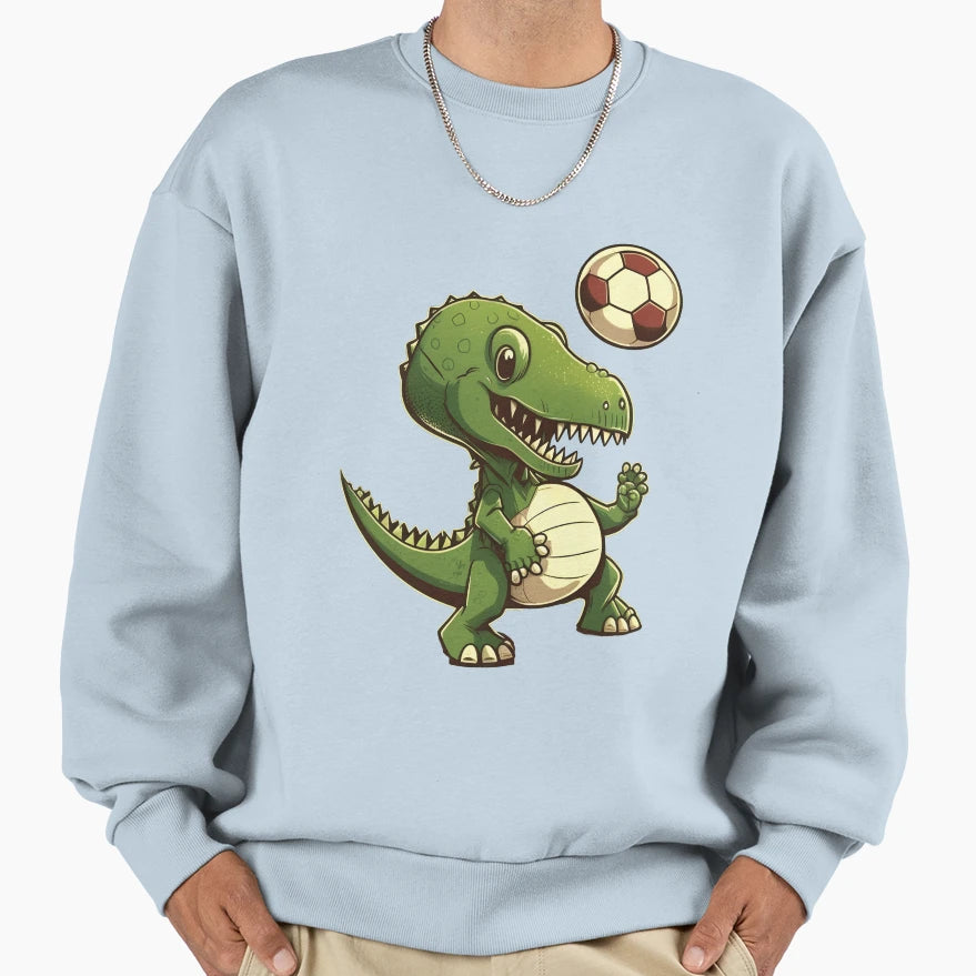 Little Dino Soccer Sweatshirt - Streetwear Style Men Women - T-Shirt, Sweatshirt, Hoodie