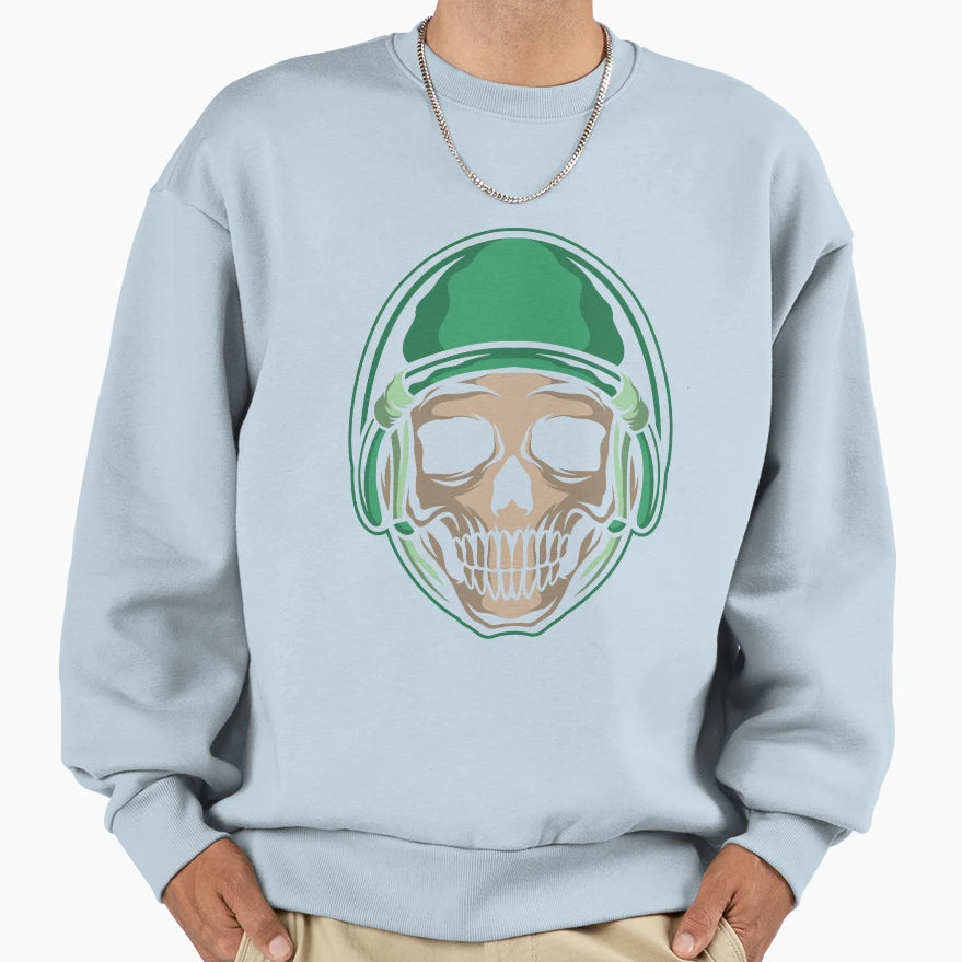 Funny Skeleton Head Sweatshirt - Streetwear Style Men Women - T-Shirt, Sweatshirt, Hoodie