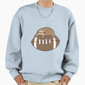 Little Sloth And Football Sweatshirt - Minimalist Print Men Women - T-Shirt, Sweatshirt, Hoodie