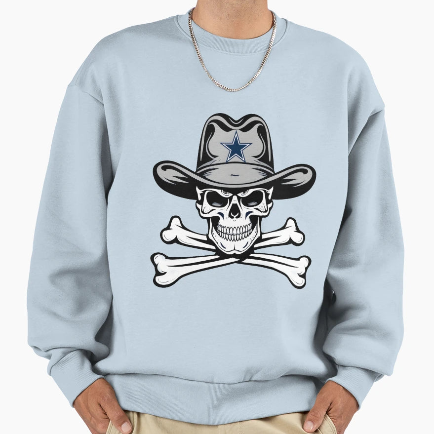 Cowboys Bad To Bone Sweatshirt - Minimalist Print Unisex - T-Shirt, Sweatshirt, Hoodie