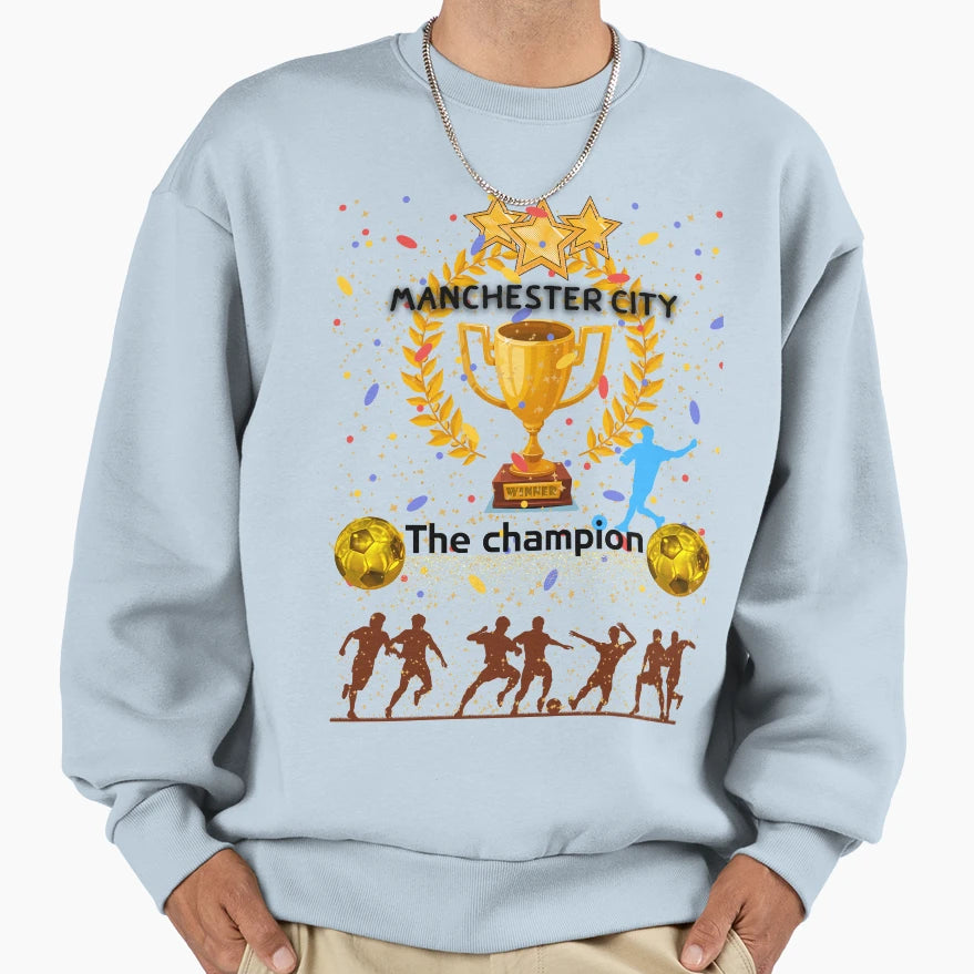 Manchester City Sweatshirt - Fun Novelty Design Unisex - T-Shirt, Sweatshirt, Hoodie