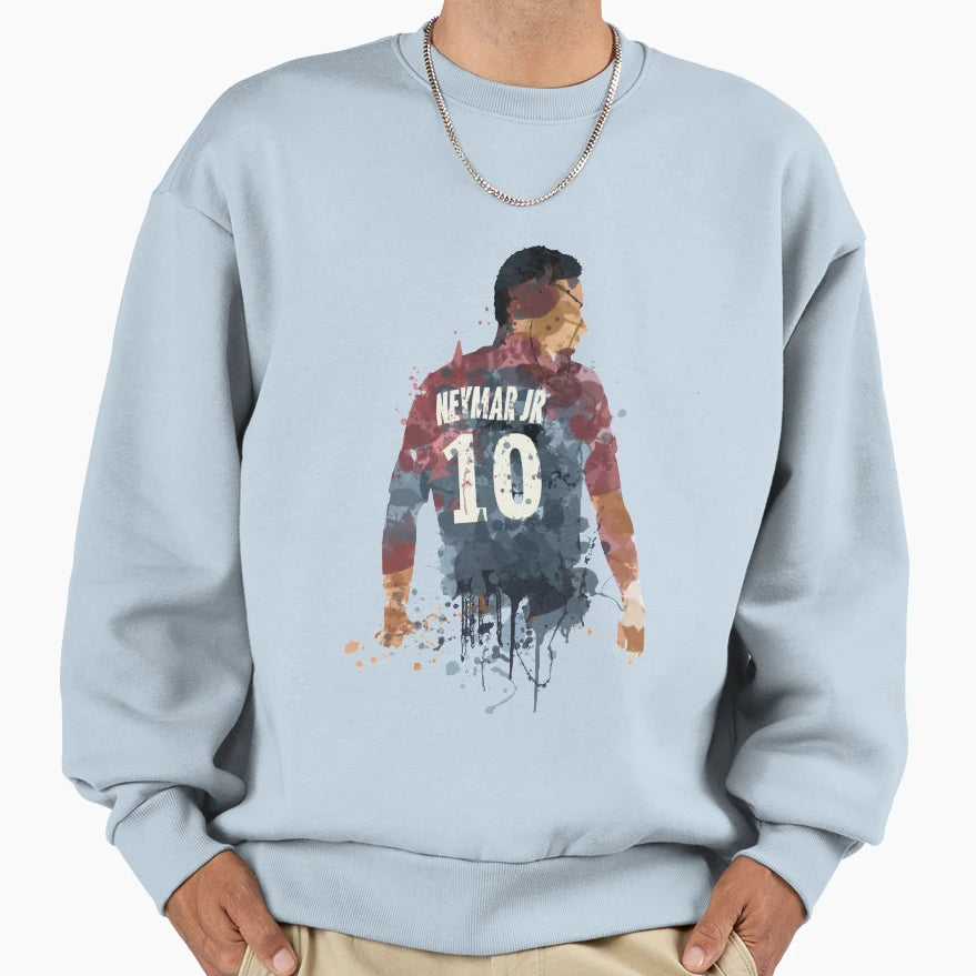 Neymar Brazilian Legend Art Sweatshirt - Graphic Print for Adults - T-Shirt, Sweatshirt, Hoodie