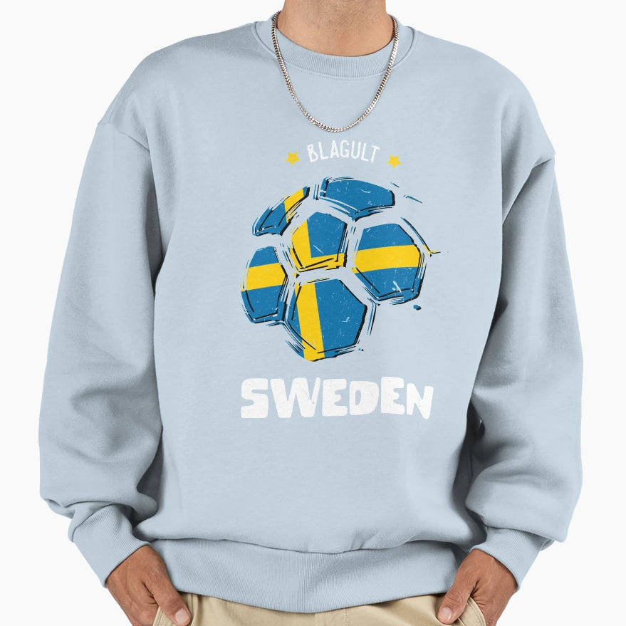Sweden Team World Cup 2018 Russia Sweatshirt - Custom Art Print for Adults - T-Shirt, Sweatshirt, Hoodie