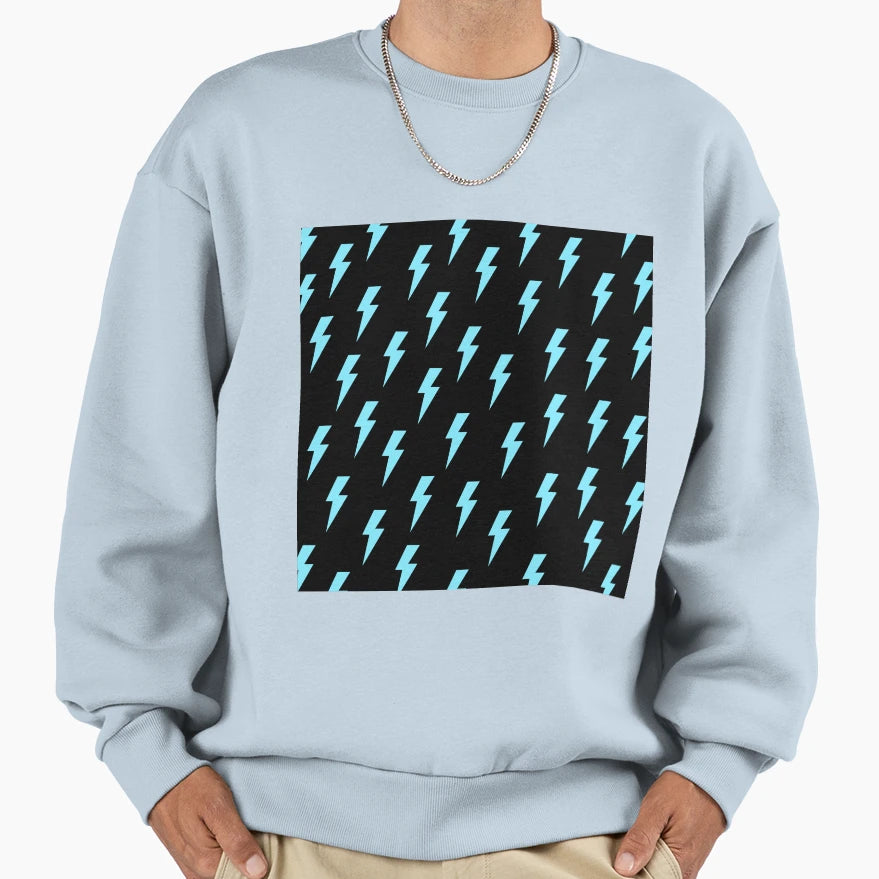 Lighting Pattern Sweatshirt - Unique Graphic for Adults - T-Shirt, Sweatshirt, Hoodie